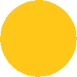nonfigurative yellow floating ball